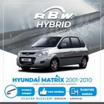 R.B.W Hyundai Matrix Ön 2001-2010 Hibrit Silecek Takımı