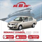 R.B.W Renault Symbol Hibrit 2000-2008 Ön Silecek Takımı