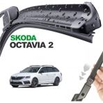R.B.W. Skoda Octavia II SW, 2006 - 2012 / Silecek, Muz Tipi, Takım, 600mm+480mm