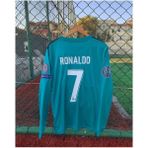 R.e.a.l M.a.d.r.i.d 2018 Sezonu Cristiano Ronaldo Uzun Kollu Turkuaz Forması