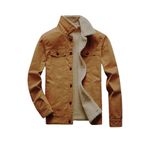 R.lion Kürklü Kot Mont Premium Denim - açık camel-
