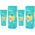 R.O.C.S. Baby 0-3 Yaş Muz Püresi Tadında 2x45 gr Bebek Diş Macunu
