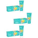 R.O.C.S. Baby 0-3 Yaş Muz Püresi Tadında 3x45 gr Bebek Diş Macunu