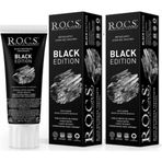 R.O.C.S. Black Edition Beyazlatıcı Siyah Diş Macunu 60Ml (2Li)