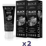 R.O.C.S. Black Edıtıon Kömür Özleri Ile Diş Macunu 74gr x 2 Adet