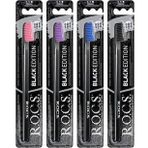 R.O.C.S. Black Edition Orta Sert Siyah Özel Kıl Dokulu Diş Fırçası