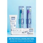 R.O.C.S. Rocs Pro Brackets Ortodonti Tedavisi Görenler Için Diş Macunu Ve 2 Adet Diş Fırçası Seti