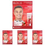 R.O.C.S. Teen 8-18 Yaş Yaban Çileği Tadında Diş Macunu 1 Paket(1 x 74 g) (4 paketi)