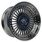 R1 Wheels 19 inç 5*112-120 ET20 Siyah-Altın Jant Takımı (J-3360) (2024)