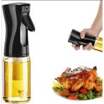 Rabadon Cam Spreyli Limon Sirke Yağ Püskürtücü Sprey Yağdanlık Siyah 225 ml
