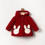 Rabbit Bebek Mont - Kırmızı - 9 - 12 Ay