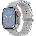 Rabbit Store Akıllı Saat Wacht 8 Plus Konuşma ve Müzik Özellikli - 49 mm - Gri