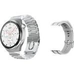 Rabbit Store Oppo Uyumlu Akıllı Saat Konuşma Özellikli Gs4 Pro Kordon Hediyeli - 46 mm - Gümüş
