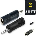 Rabelix 2 Adet Jack Dönüştürücü - Büyükten Küçüğe Jak Dönüştürücü (6.3 Mm Ucu 3.5mm Uca Çevirir)