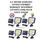 Rabelix Online Marketing 4 Adet Güneş Enerjili Lamba Led Sokak Dış Ortam Solar Bahçe Aydınlatması Su Geçirmez Sensörlü