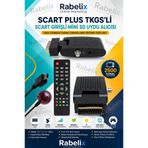 Rabelix Online Marketing Scart Plus TKGS'li Mini SD Uydu Alıcısı Scart Girişli Türksat Kanal Güncelleme Destekli Uydu Receiver 2500 Kanal Hafızalı