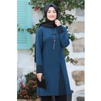 RABEYSA Tesettür Takım Nilda Takım Krep Kumaş Büyük Beden Tesettür Abiye Elbise Tesettür Takım