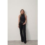 Rabia Çelik Kadın Siyah Straight Fit Marka Model Jean Pantolon
