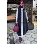 Rabia Şamlı Safir Kapitone Yelek Siyah - Fashion - 2
