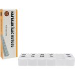 rabır haftalık Tablet Saklama kutusu (7 bölmeli) – bpa ıçermez, pp malzeme, çocuk kilidi - Şeffaf