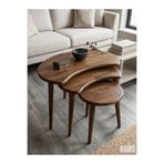 Rabo Craft Paris - 3 'lü Zigon Sehpa - Masif Ahşap