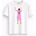 Rabona Fashion Messi Goat 10 Vintage Tee Tişört - Beyaz