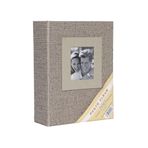 Rabsev 10x15cm 100 Fotoğraf Kapasiteli Lüks Koton Fotoğraf Albümü (VİZON)