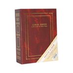 Rabsev 10x15cm 200 Fotoğraf Kapasiteli Ciltbezli Lüks Fotoğraf Albümü RS9206-B bordo
