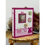 Rabsev 10x15cm 200 Fotoğraf Kapasiteli Lüks Çerçeveli Bebek Fotoğraf Albümü Rs462003-p