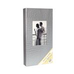 Rabsev 10x15cm 300 Fotoğraf Kapasiteli Lüks Pencereli Deri Fotoğraf Albümü Gri