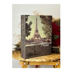 Rabsev Fotoğraf Albümü 10x15cm 200 Fotoğraf Kapasiteli Renkli Eyfel Desenli Anı Albümü rabsev-RR46200S
