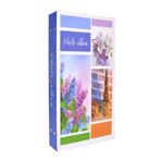 Rabsev RS098 10x15 cm 300 Fotoğraf Kapasiteli Çiçek Desenli Lacivert Fotoğraf Albümü