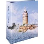Rabsev RS306 10x15 cm 200 Fotoğraf Kapasiteli İstanbul Desenli Lüks Fotoğraf Albümü