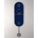 Racart Ultra Sessiz Sarkaçlı Saat, Mutfak Saati, Ofis Saati, Salon Saati, Çakıl - Antika Gümüş - 90 cm