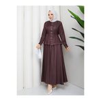 RACE FASHİON Denim Kot Çıtçıtlı Gömlek & Cepli Etek Tesettür Takım RC9026