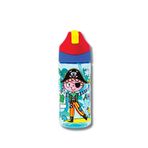 Rachel Ellen Design Korsan Desenli Dayanıklı Plastik Çocuk Pipetli Suluk 350ml
