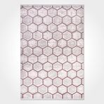 Rachel Gri Geometrik Modern Geometrik Etnik Desenli Boho Makinada Yıkanabilir Hafif Hav Toz Vermez Leke Tutmaz Kaymaz Taban Dijital Makine Baskı Halı Oturma Odası Salon Yolluk Koridor Mutfak Halısı