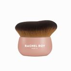 RACHEL ROY PARIS Profesyonel Kabuki Fondöten Fırçası, Pembe Ahşap Saplı, Sentetik Kıllı, Pudra ve Allık Uygulaması İçin, Tekli Makyaj Fırçası