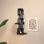 Rack And Cork Metal Şarap Rafı | 6'lı Şarap Rafı | Modern Şarap Saklama Ünitesi - Siyah
