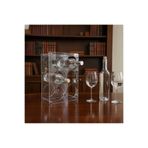 RackAndCork Rack And Cork - 6 Şişelik Akrilik Raf – Şeffaf 5 mm Pleksiglas Standı - Tezgah Üstü Şişe Rafı