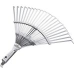 Raco Ahşap Saplı Ayarlı 30-45 cm Metal Çim ve Yaprak Toplama Tırmığı