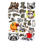 Racun Sticker Set-1 15 Parça Telefon, Tablet, Defter, Laptop Sticker
