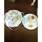 Radiance Gümüş Nişan Tepsisi BEYAZ-GÜMÜŞ