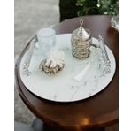 Radiance Söz Kahve Tepsisi Beyaz