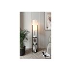 RADİANTE Lambader Siyah – Minimalist Modern Tasarım, Kompakt Kare Taban (23x23 cm), 135 cm Yükseklik, LED ve E27 Ampul Uyumlu, Göz Yormayan Işık, Kolay Kurulum, Dar Alanlar için Dekoratif Aydınlatma