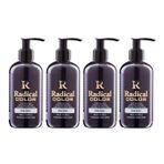 Radical Color New 25/Black Amonyaksız Su Bazlı Saç Boyası 250 Ml 4 Adet Siyah