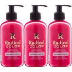Radical Color New 25/candypink Amonyaksız Su Bazlı Saç Boyası 250 ml 3 Adet Şeker Pembesi - Renk Kodu