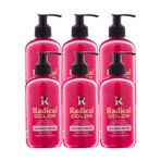 Radical Color New 25/Candypink Amonyaksız Su Bazlı Saç Boyası 250 Ml 6 Adet Şeker Pembesi
