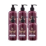 Radical Color New 25/Cheryred Amonyaksız Su Bazlı Saç Boyası 250 Ml 6 Adet Vişne Kızılı