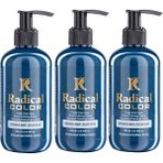 Radical Color New 25/oceanblue Amonyaksız Su Bazlı Saç Boyası 250 ml 3 Adet Okyanus Mavi - Renk Kodu